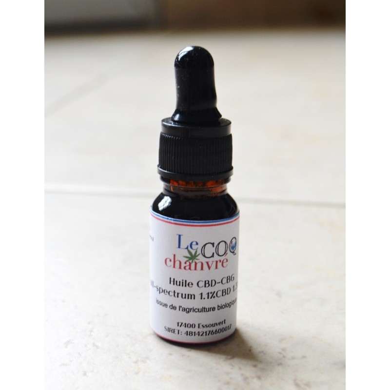 Huile CBD-CBG Full spectrum 1.1-1.3%